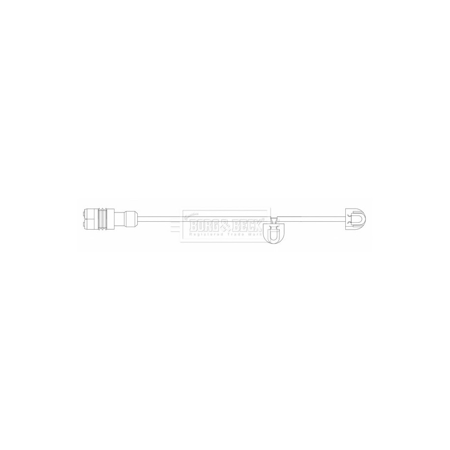 Brake Pad Sensor BORG & BECK BWL3172 for PORSCHE 911 OE 99761267601