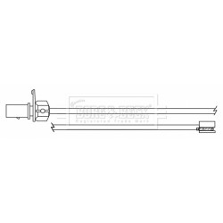 Brake Pad Sensor BORG & BECK BWL3173 for PORSCHE MACAN OE 95B907253A