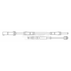 Brake Pad Sensor BORG & BECK BWL3174 for BMW i3 OE 34356799329