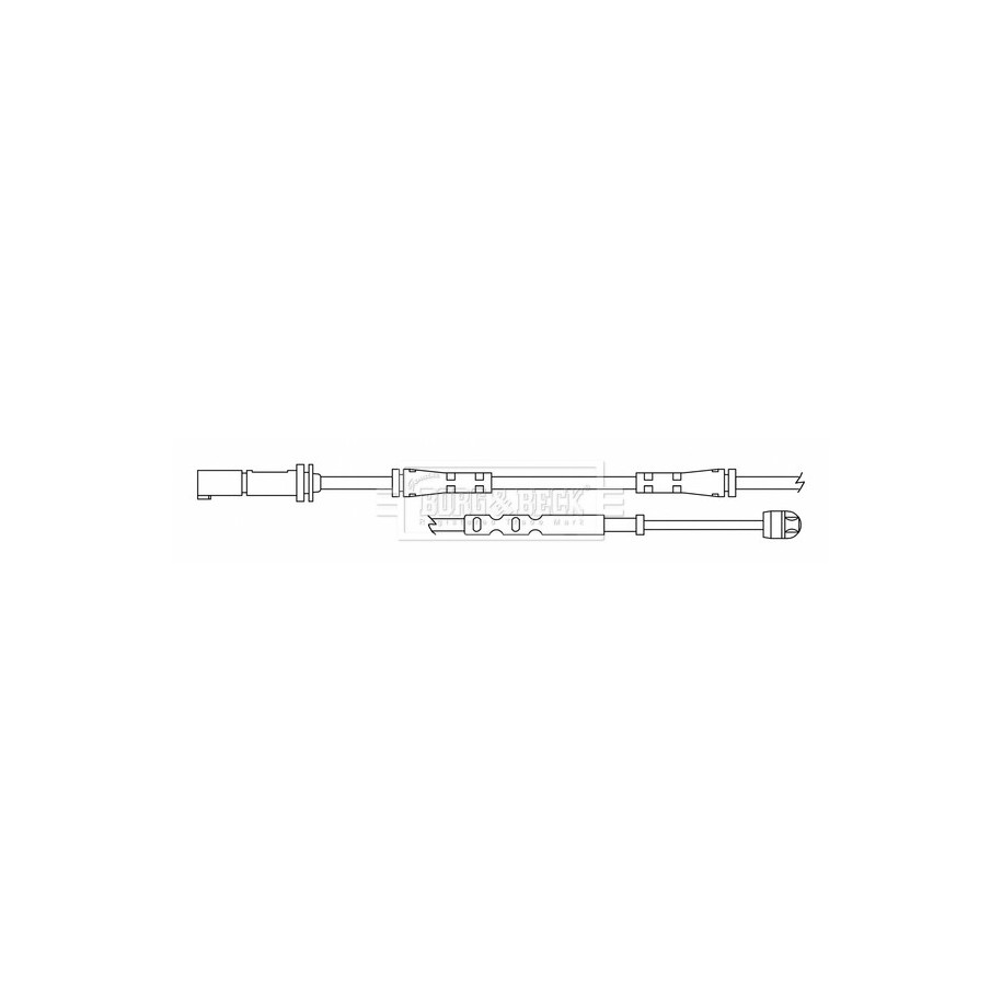 Brake Pad Sensor BORG & BECK BWL3174 for BMW i3 OE 34356799329