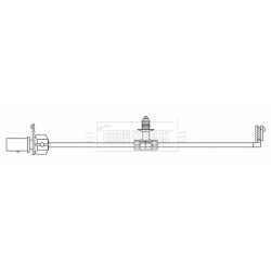 Brake Pad Sensor BORG & BECK BWL3177 for AUDI