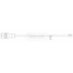 Brake Pad Sensor BORG & BECK BWL3178 for PORSCHE 911 OE 99761267790