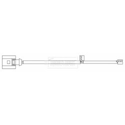Brake Pad Sensor BORG & BECK BWL3182 for PORSCHE 718