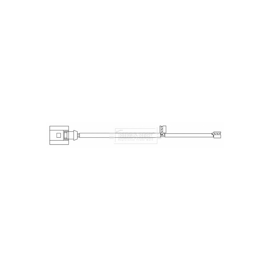 Brake Pad Sensor BORG & BECK BWL3182 for PORSCHE 718