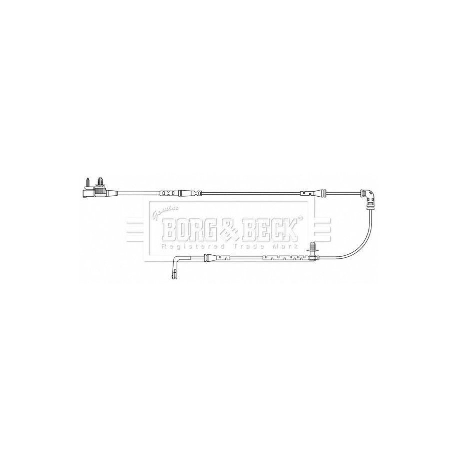 Brake Pad Sensor BORG & BECK BWL3183 for LAND ROVER RANGE ROVER