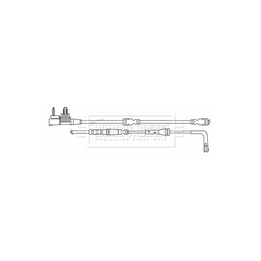 Brake Pad Sensor BORG & BECK BWL3184 for JAGUAR