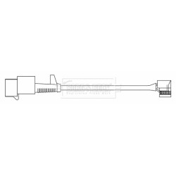 Brake Pad Sensor BORG & BECK BWL3185 for IVECO DAILY OE 42560068