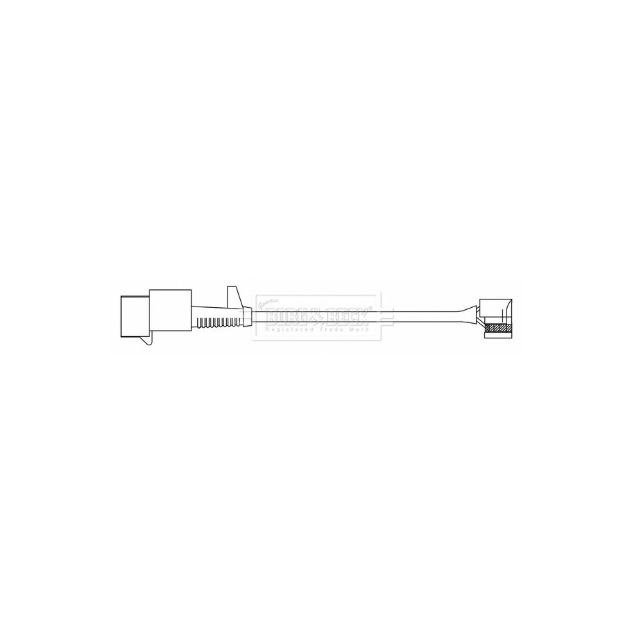 Brake Pad Sensor BORG & BECK BWL3185 for IVECO DAILY OE 42560068