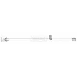 Brake Pad Sensor BORG & BECK BWL3187 for PORSCHE CAYENNE