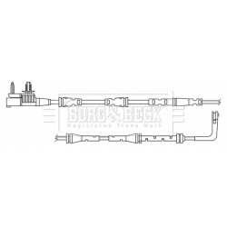 Brake Pad Sensor BORG & BECK BWL3190 for LAND ROVER DISCOVERY