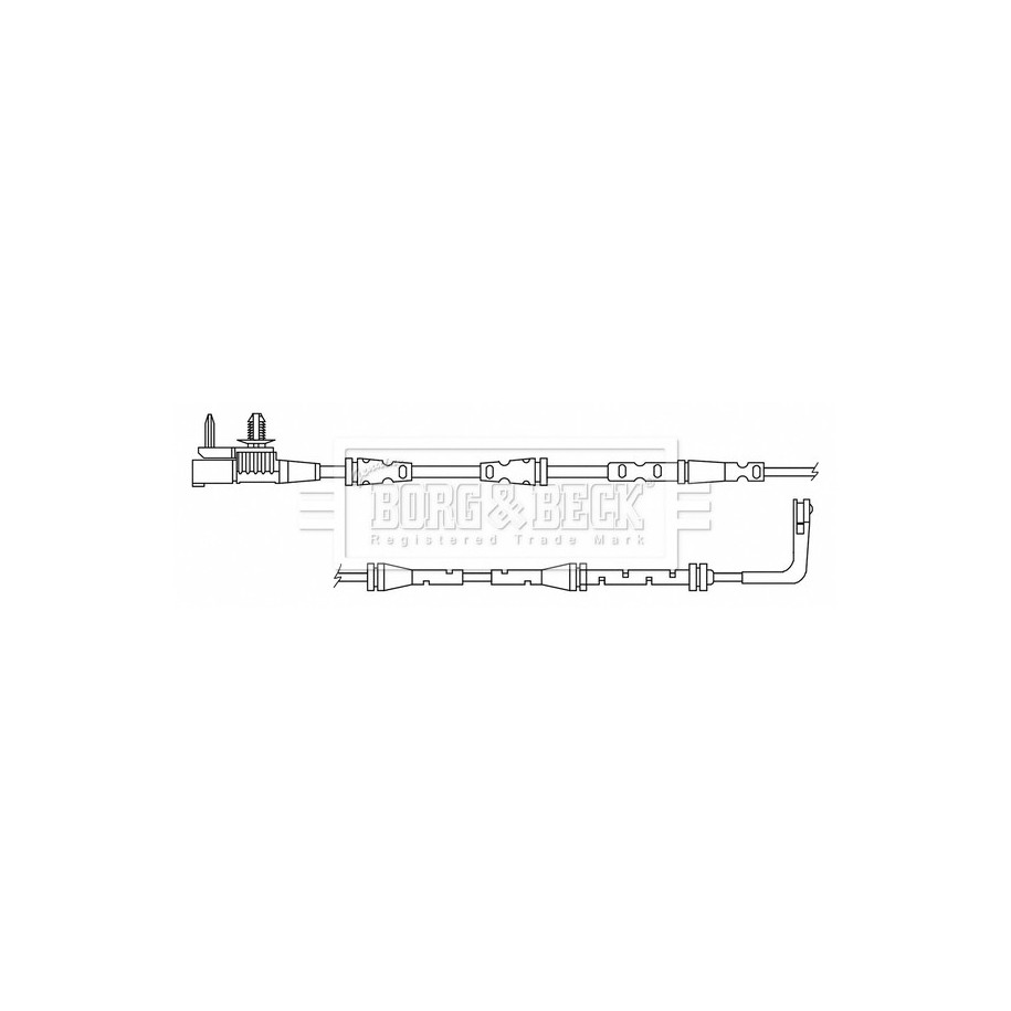 Brake Pad Sensor BORG & BECK BWL3190 for LAND ROVER DISCOVERY