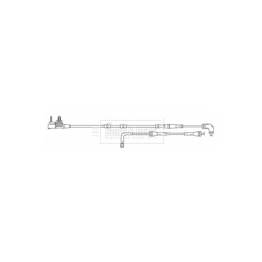 Brake Pad Sensor BORG & BECK BWL3191 for LAND ROVER RANGE ROVER