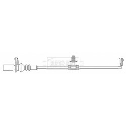 Brake Pad Sensor BORG & BECK BWL3192 for AUDI