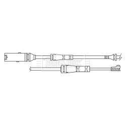 Brake Pad Sensor BORG & BECK BWL3193 for BMW OE 34356861807