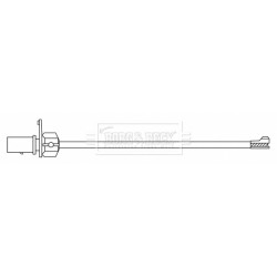 Brake Pad Sensor BORG & BECK BWL3194 for AUDI