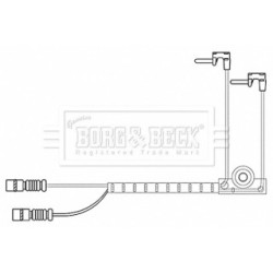 Brake Pad Sensor BORG & BECK BWL3197 for MERCEDES G-CLASS