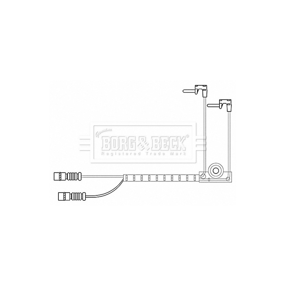Brake Pad Sensor BORG & BECK BWL3197 for MERCEDES G-CLASS