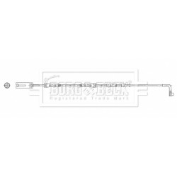 Brake Pad Sensor BORG & BECK BWL3202 for BMW 1