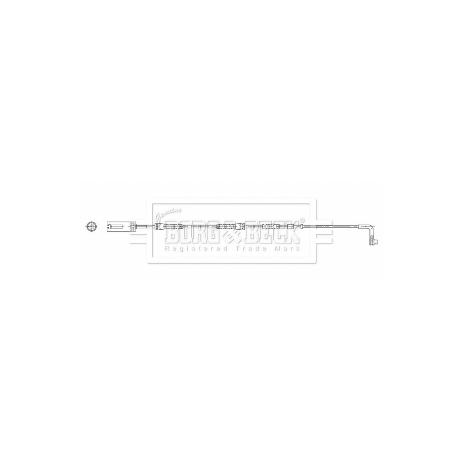 Brake Pad Sensor BORG & BECK BWL3202 for BMW 1