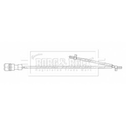 Brake Pad Sensor BORG & BECK BWL3204 for PORSCHE 911
