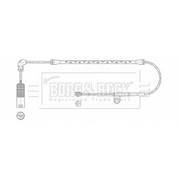 Brake Pad Sensor BORG & BECK BWL3207 for BMW Z4 OE 34357836795