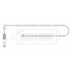 Brake Pad Sensor BORG & BECK BWL3208 for BMW Z4 OE 34357836969