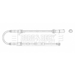 Brake Pad Sensor BORG & BECK BWL3209 for BMW i8 OE 34356873864