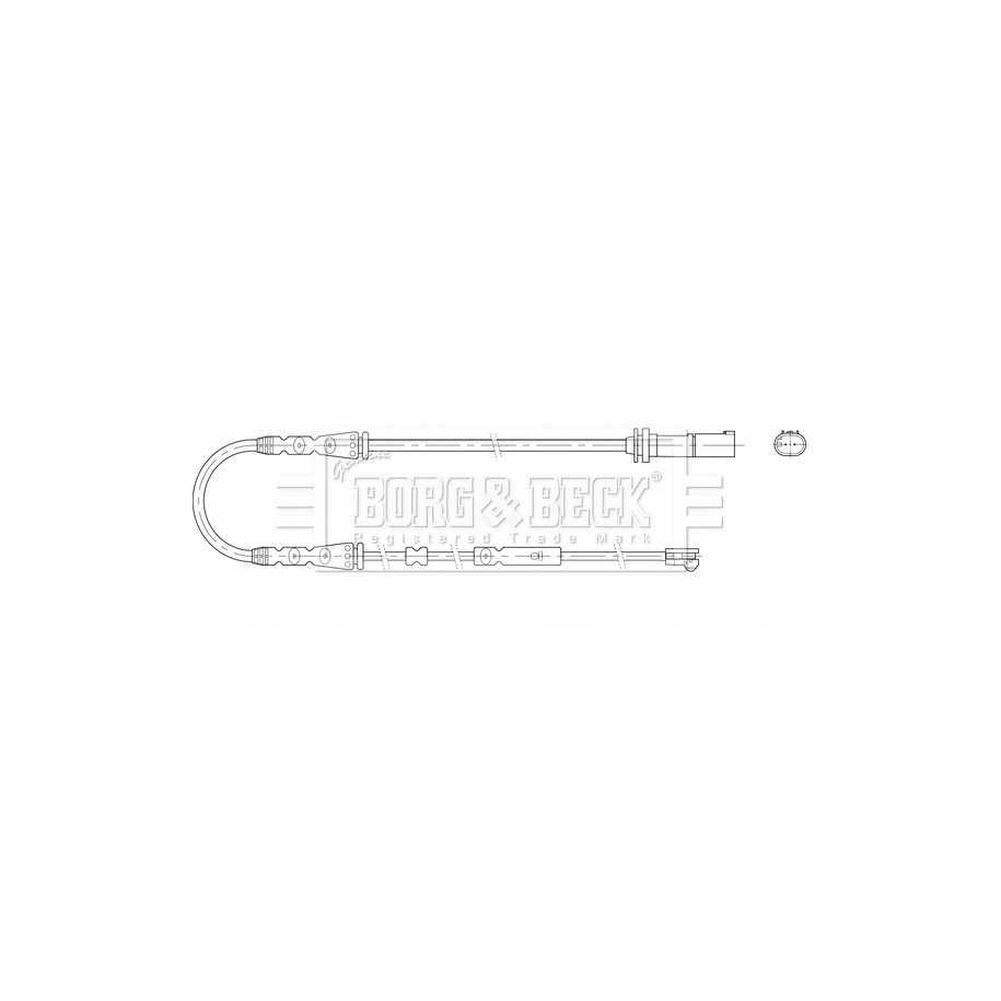Brake Pad Sensor BORG & BECK BWL3209 for BMW i8 OE 34356873864