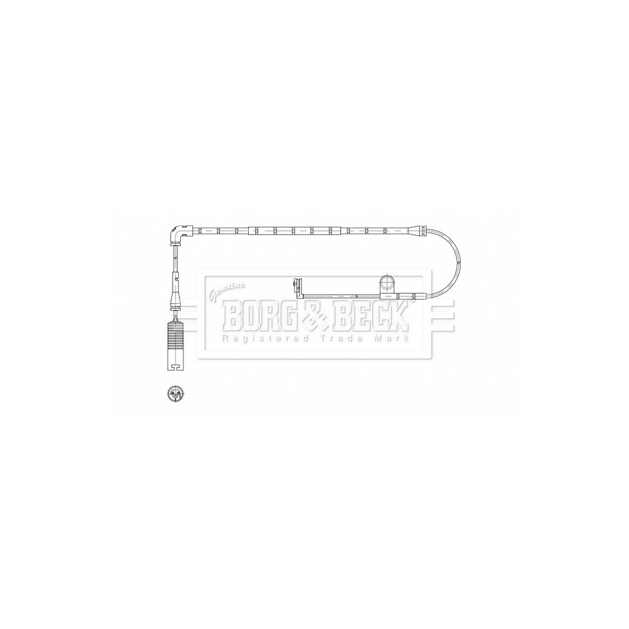 Brake Pad Sensor BORG & BECK BWL3211 for LAND ROVER RANGE ROVER