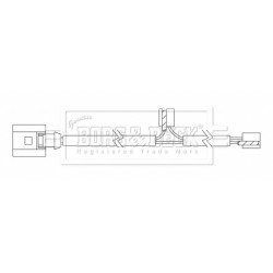 Brake Pad Sensor BORG & BECK BWL3217 for AUDI A3