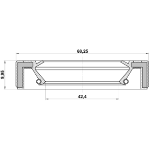 Shaft Seal Drive Shaft - FEBEST 95GAW44680909X