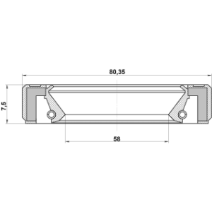 Shaft Seal Drive Shaft - FEBEST 95GBY60800808L
