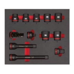 Milwaukee 3/4 Sockets Foam Set 4932493396 (Socket Sets) Type Standard