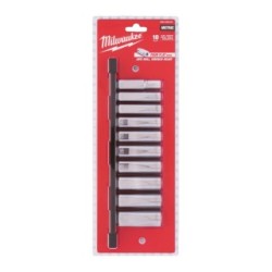 Milwaukee 3/8" Drive Chrome Sockets - 10 Pack 4932492509 (Socket Sets) Type Metric Deep