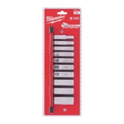 Milwaukee 3/8" Drive Chrome Sockets - 10 Pack 4932492510 (Socket Sets) Type Imperial Deep