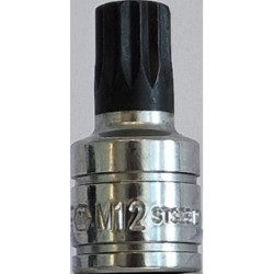 Carlyle Hand Tools 3/8 Drive Multispline 40mm Long STS3812M (Socket -Multispline) Tip Size M12