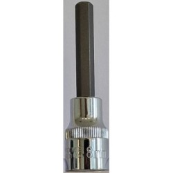 Carlyle Hand Tools 1/2 Drive Hex Bit Socket Long SH1208M (Socket -Hex) Tip Size HEX 8MM
