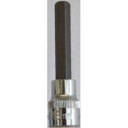 Carlyle Hand Tools 1/2 Drive Hex Bit Socket Long SH1206M (Socket -Hex) Tip Size HEX 6MM