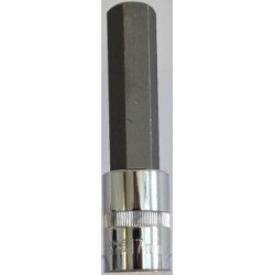 Carlyle Hand Tools 1/2 Drive Hex Bit Socket Long SH1217M (Socket -Hex) Tip Size HEX 17MM