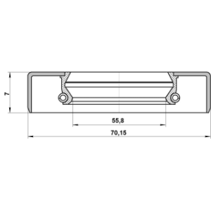 Shaft Seal Drive Shaft - FEBEST 95GDS57700707X