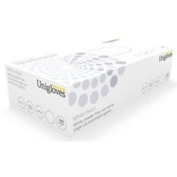 White Pearl Nitrile Powder Free Gloves UNICARE GP0022 (Nitrile Gloves) Size S
