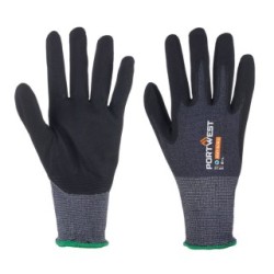 SG Grip15 Nitrile Glove Grey/Black PORTWEST AP12G8RS (Grip Gloves) Size S