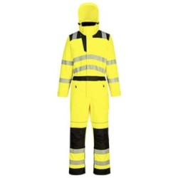 Portwest PW3 Hi-Vis Rain Coverall PW355YBRM (Hi-Vis Coveralls) Size M