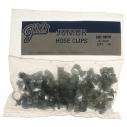 Junior Clips - Mild Steel - Pack of 50 JUBILEE NB0810 (Junior Hose Clips) Size 8-10mm