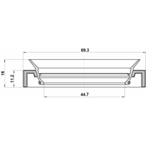Shaft Seal Drive Shaft - FEBEST 95HAY46691119C