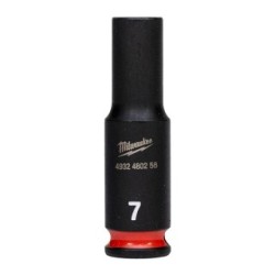 Milwaukee Hex ShW 1/4 Drive Deep Socket 4932480256 Size 7mm