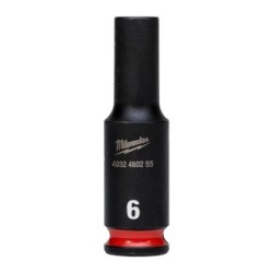 Milwaukee Hex ShW 1/4 Drive Deep Socket 4932480255 Size 6mm