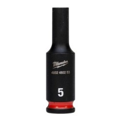Milwaukee Hex ShW 1/4 Drive Deep Socket 4932480253 Size 5mm