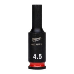 Milwaukee Hex ShW 1/4 Drive Deep Socket 4932480252 Size 4.5mm