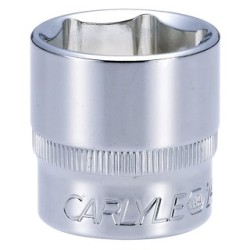 Carlyle Hand Tools 3/8" Drive Shallow Metric Standard Socket S38024M Size 24mm